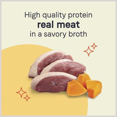 Bundle: CANIDAE PURE Petite Small Breed Pottage Style Dinner with Duck & Pumpkin Breed + Small Breed Cacciatore Style Dinner with Lamb & Carrots Wet Dog Food Trays