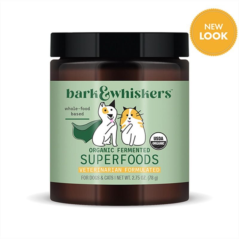 Organic Fermented Powder Digestive Supplement, Perros y Gatos. 80 g. - Bark & Whiskers