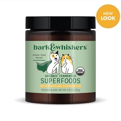 Organic Fermented Powder Digestive Supplement, Perros y Gatos. 80 g. - Bark & Whiskers