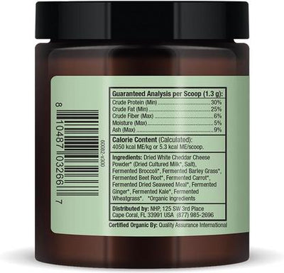 Organic Fermented Powder Digestive Supplement for Dogs & Cats, 2.75-oz bottle