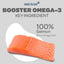 Booster Omega -3 Treats & Topper Freeze-Dried Salmon for Dogs, 3.5-oz bag