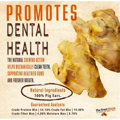 Premio para perros Jumbo de orejas de cerdo enteras naturales, 5 unidades