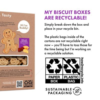 Galletas para perros con sabores variados: pollo asado, carne a la parrilla y queso cheddar fuerte, caja de 16 oz