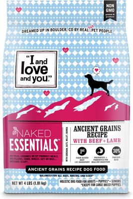 Naked Essentials Ancient Grain Beef and Lamb Recipe Dry Dog Food, 23-lb bag