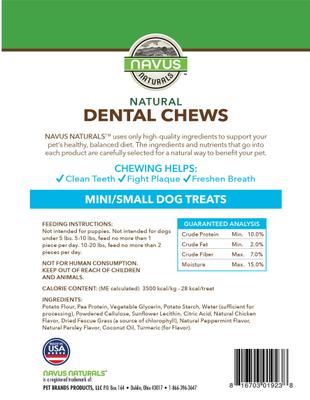 Mini Mint Dental Dog Treats, 78 count