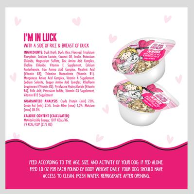 Best Fido Friend Fun Size Meals I'm In Luck Wet Dog Food, 2.75-oz cup, case of 12