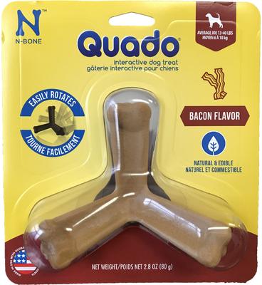 Premio dental mediano para perros Quado Interactive con sabor a tocino