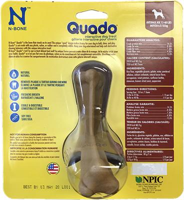 Quado Interactive Bacon Flavored Medium Dental Dog Treat