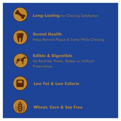 BBQ Flavored Long-Lasting Large Dental Dog Bone, 1 count