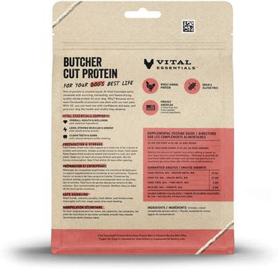 Protein Mix-In Chicken Recipe Mini Nibs Grain-Free Freeze-Dried Raw Dog Food Topper, 6-oz bag