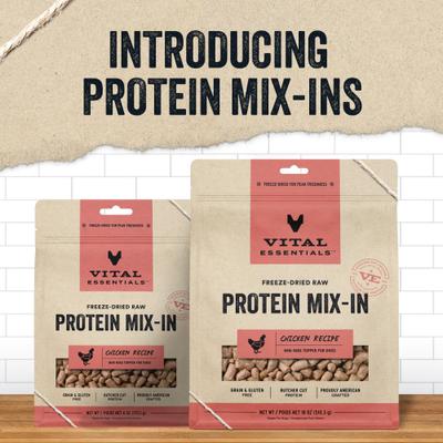 Protein Mix-In Chicken Recipe Mini Nibs Grain-Free Freeze-Dried Raw Dog Food Topper, 6-oz bag