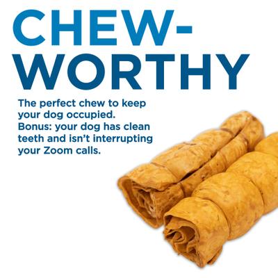 Peanut Butter Beef Cheek Dog Treats, Medium, 2 count