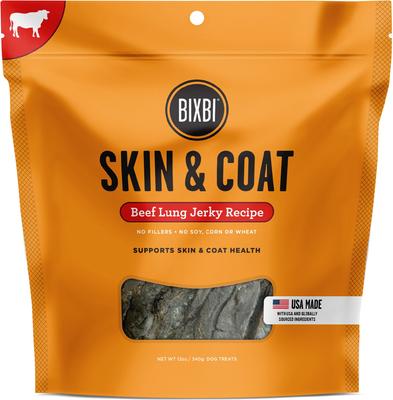 Skin & Coat Salmon Jerky Dog Treats, 10-oz bag