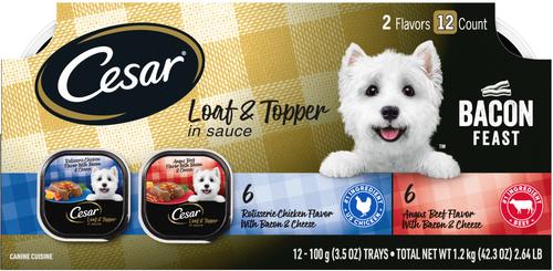 Loaf in Sauce Variety Pack Grain-Free Small Breed Adult Wet Dog Food Trays, 3.5-oz, case of 24