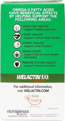 Bundle: Nutramax Welactin Canine Omega-3 Softgel Capsules + Dasuquin with MSM Soft Chews Joint Health Large Dog Supplement
