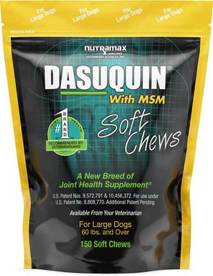 Bundle: Nutramax Welactin Canine Omega-3 Softgel Capsules + Dasuquin with MSM Soft Chews Joint Health Large Dog Supplement