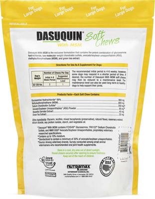 Bundle: Nutramax Welactin Canine Omega-3 Softgel Capsules + Dasuquin with MSM Soft Chews Joint Health Large Dog Supplement