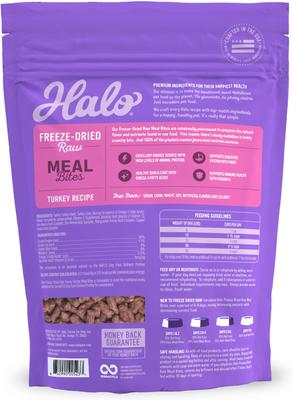 Meal Bites Turkey Recipe Raw Freeze-Dried Dog Food, 14-oz bag