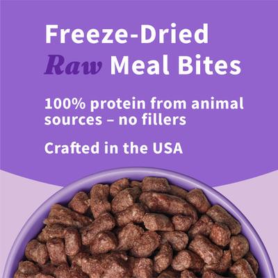Meal Bites Turkey Recipe Raw Freeze-Dried Dog Food, 14-oz bag