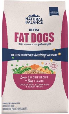 Fat Dogs Chicken & Salmon Formula Low Calorie Dry Dog Food, 24-lb bag