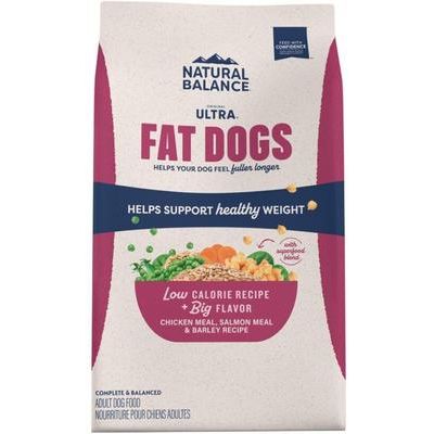 Alimento seco para perros Fat Dogs con fórmula de pollo y salmón, bajo en calorías, bolsa de 24 lb