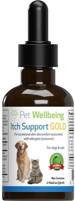 Itch Support GOLD Liquid Allergy Supplement for Cats & Dogs, 2-oz bottle