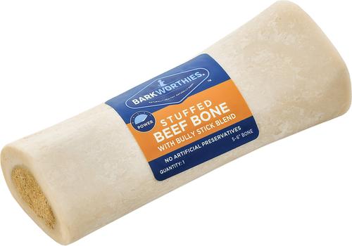 Large Stuffed Peanut Butter Shin Bone Dog Treat, 1 count