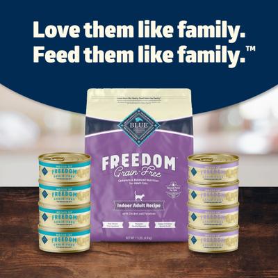 Freedom Indoor Adult Chicken Recipe Grain-Free Canned Cat Food, 5.5-oz, case of 24
