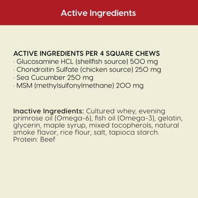 Suplemento masticable blando para articulaciones con sabor a carne de res Joint Rescue para perros, bolsa de 9 oz