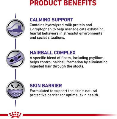 Adult Calm Dry Cat Food, 4.4-lb bag