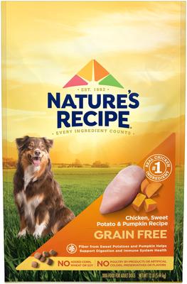 Grain-Free Chicken, Sweet Potato & Pumpkin Recipe Dry Dog Food, 12-lb bag
