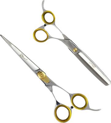 Gold Touch 7.5" Straight & 6.5" Thinning Scissors Pet Grooming Shear Kit