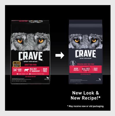 High Protein Beef Adult Grain-Free Dry Dog Food, 22-lb bag