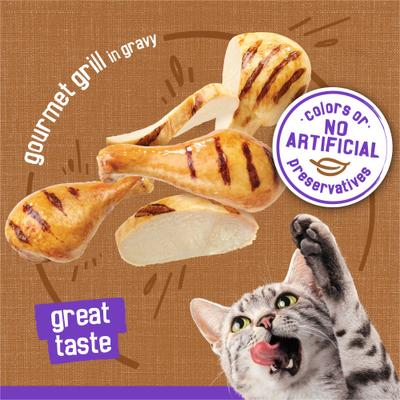 Meaty Bits Gourmet Grill Canned Cat Food, 5.5-oz, case of 24
