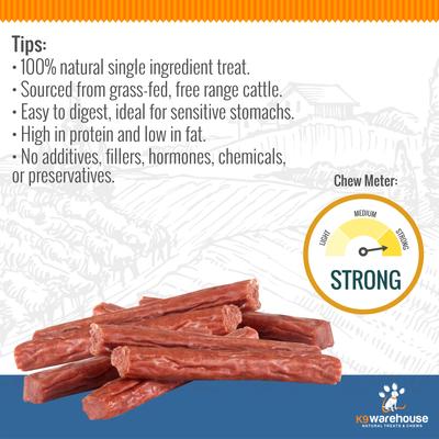 Beef Sausage Natural Dog Treats, 6 count