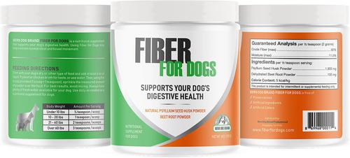 Fiber for Dogs Digestive, Diarrhea, Constipation & Anal Gland Dog Supplement, 6-oz jar
