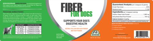 Fiber for Dogs Digestive, Diarrhea, Constipation & Anal Gland Dog Supplement, 6-oz jar