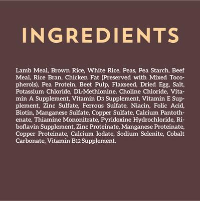 with Lamb Meal & Rice Formula Dry Dog Food, 40-lb bag