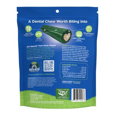 Pasta de dientes sin cepillo, premios dentales grandes para perros, bolsa de 18 oz, la cantidad varía