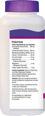 Comprimidos masticables para cadera y articulaciones para perros adultos, a partir de 3 años, 120 comprimidos