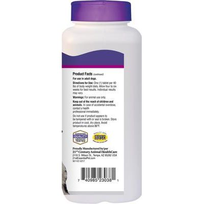 Comprimidos masticables para cadera y articulaciones para perros adultos, a partir de 3 años, 120 comprimidos
