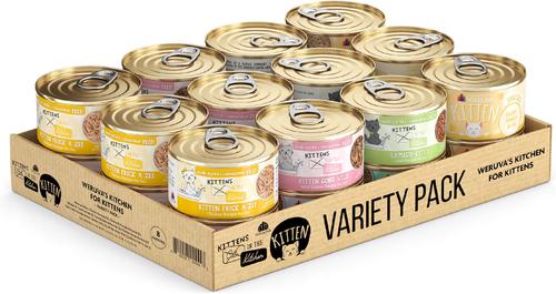 Kitchen for Kittens Variety Pack Grain-Free Wet Cat Food, 3-oz can, case of 24