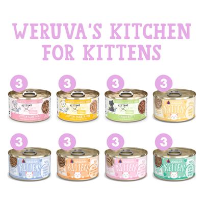 Kitchen for Kittens Variety Pack Grain-Free Wet Cat Food, 3-oz can, case of 24