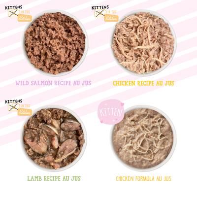 Kitchen for Kittens Variety Pack Grain-Free Wet Cat Food, 3-oz can, case of 24