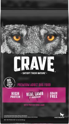High Protein Lamb Adult Grain-Free Dry Dog Food, 22-lb bag