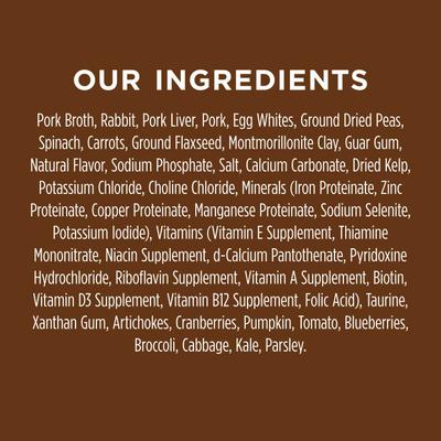 Minced Real Rabbit Recipe in Savory Gravy Grain-Free Minced Wet Cat Food, 3.5-oz cup, case of 12