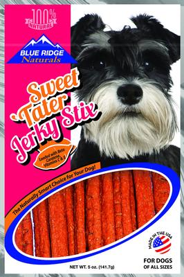 Golosinas para perros Sweet Tater Jerky Stixs, bolsa de 5 oz