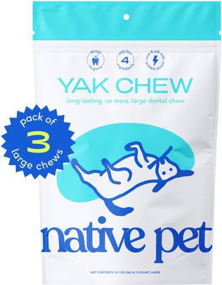 Yak Dental Chews Himalayan Cheese Large Dog Treats, 3 count