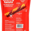 Oinkies Sizzling Twists with 100% Real Smoked Pork Bacon Flavored Rawhide-Free Natural Dog Treats, 8 count