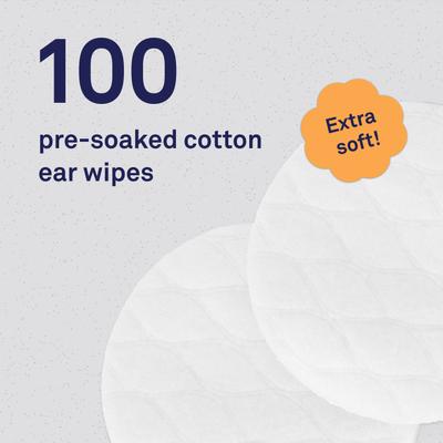 Ear Wipes with Coconut Oil & Aloe Vera for Cats, 100 count